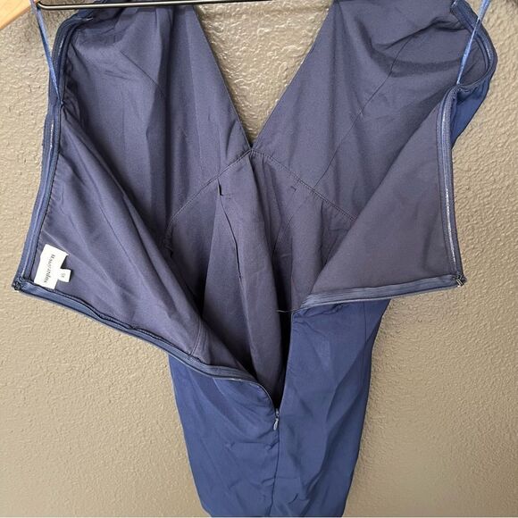 NWT Revolve x Superdown Georgia Front Tie Mini Dress in Navy | Size XS - Picture 6 of 8